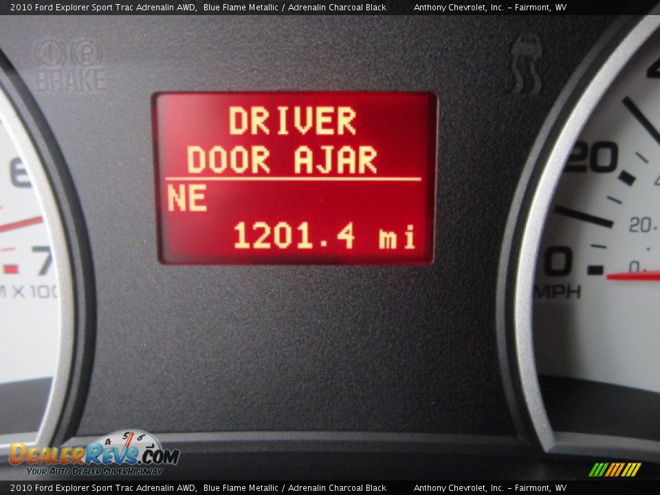 2010 Ford Explorer Sport Trac Adrenalin AWD Blue Flame Metallic / Adrenalin Charcoal Black Photo #20