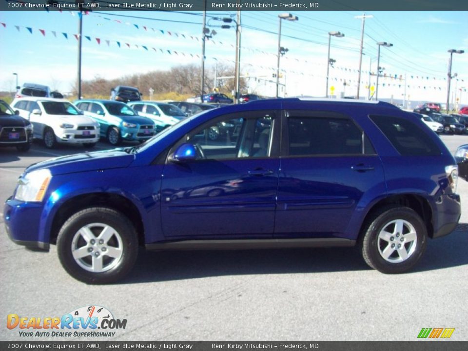 2007 Chevrolet Equinox LT AWD Laser Blue Metallic / Light Gray Photo #2