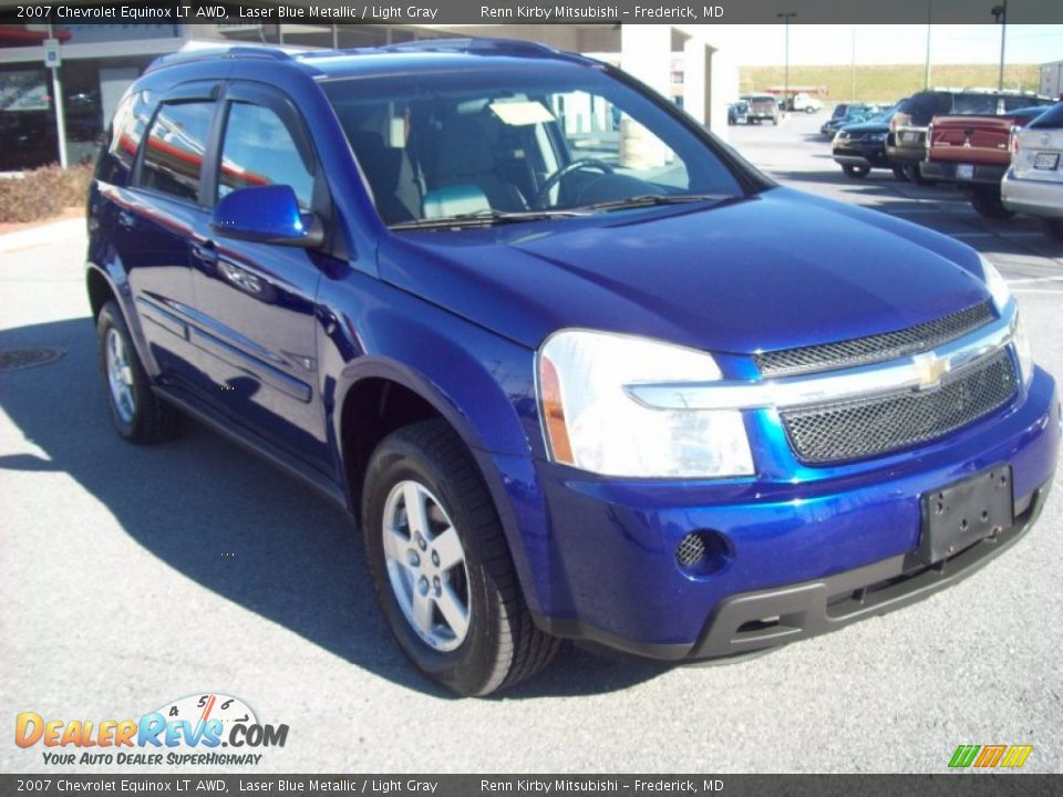 2007 Chevrolet Equinox LT AWD Laser Blue Metallic / Light Gray Photo #7