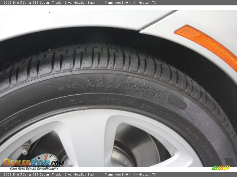 2008 BMW 5 Series 535i Sedan Titanium Silver Metallic / Black Photo #8