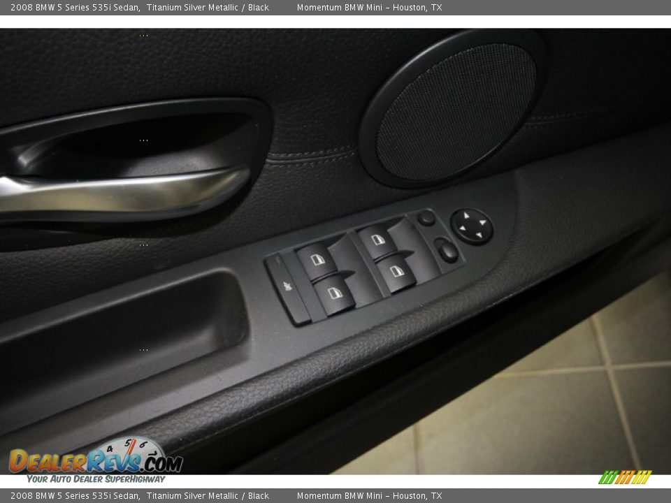 2008 BMW 5 Series 535i Sedan Titanium Silver Metallic / Black Photo #20