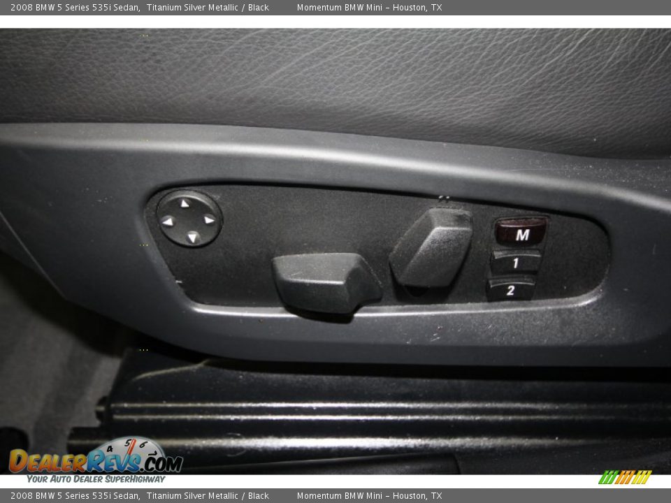 2008 BMW 5 Series 535i Sedan Titanium Silver Metallic / Black Photo #21