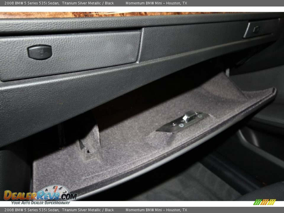 2008 BMW 5 Series 535i Sedan Titanium Silver Metallic / Black Photo #22