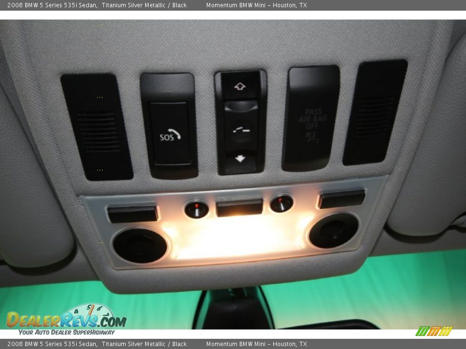 2008 BMW 5 Series 535i Sedan Titanium Silver Metallic / Black Photo #23