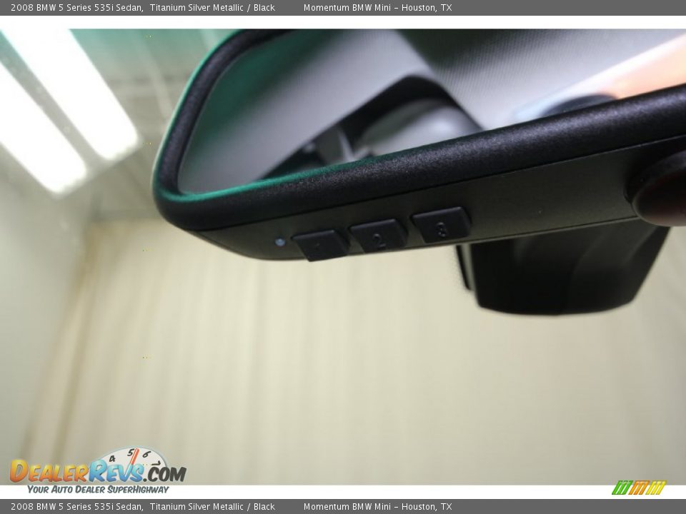 2008 BMW 5 Series 535i Sedan Titanium Silver Metallic / Black Photo #24