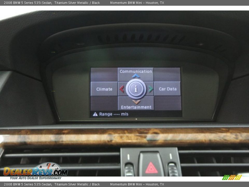 2008 BMW 5 Series 535i Sedan Titanium Silver Metallic / Black Photo #25