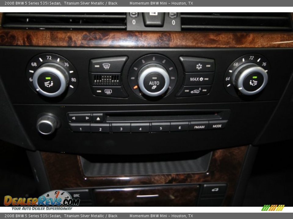 2008 BMW 5 Series 535i Sedan Titanium Silver Metallic / Black Photo #26