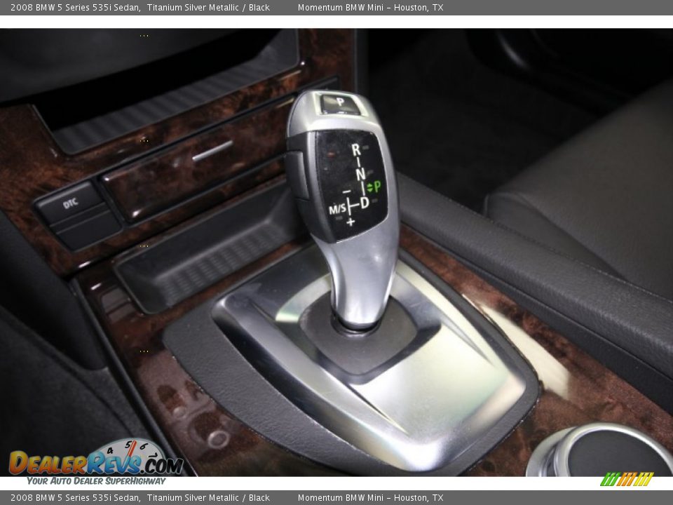 2008 BMW 5 Series 535i Sedan Titanium Silver Metallic / Black Photo #28