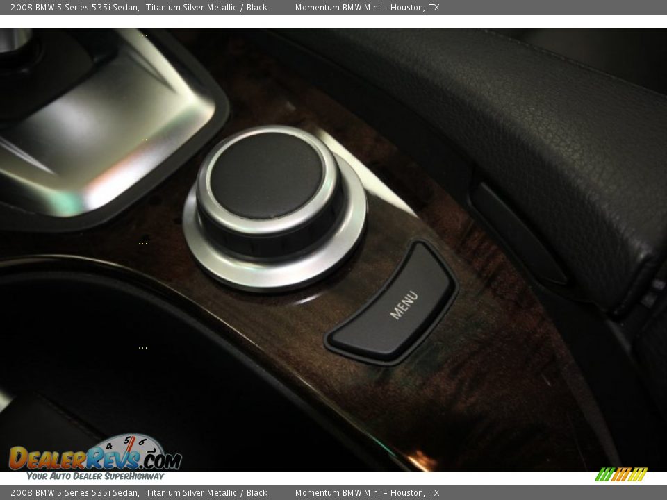 2008 BMW 5 Series 535i Sedan Titanium Silver Metallic / Black Photo #29
