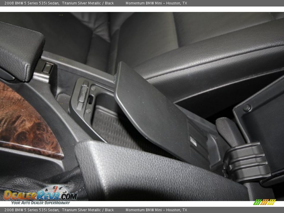 2008 BMW 5 Series 535i Sedan Titanium Silver Metallic / Black Photo #30