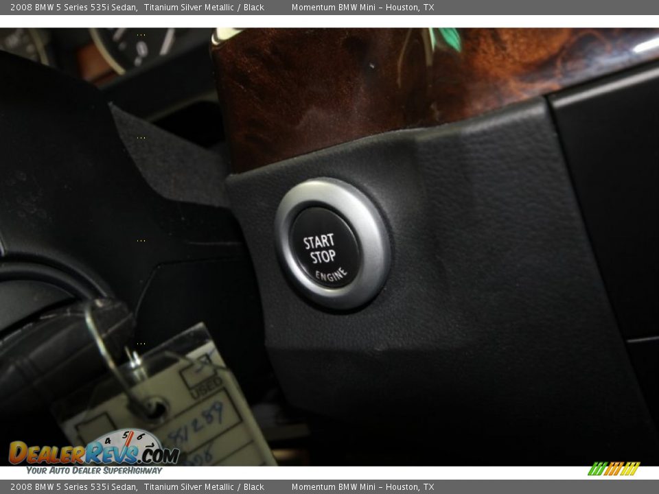 2008 BMW 5 Series 535i Sedan Titanium Silver Metallic / Black Photo #31