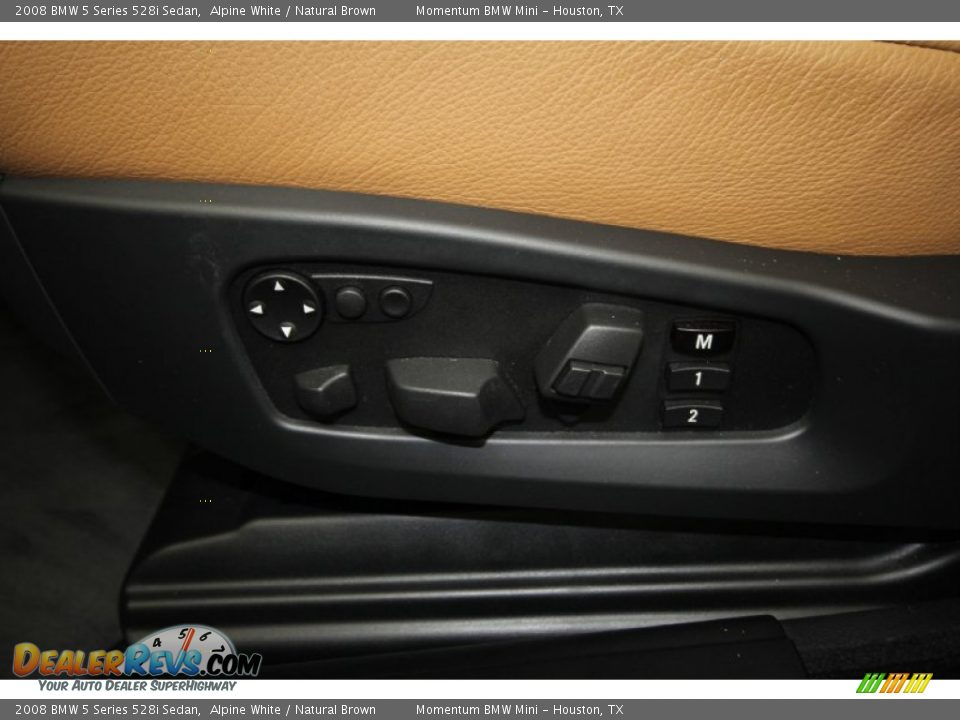 2008 BMW 5 Series 528i Sedan Alpine White / Natural Brown Photo #21