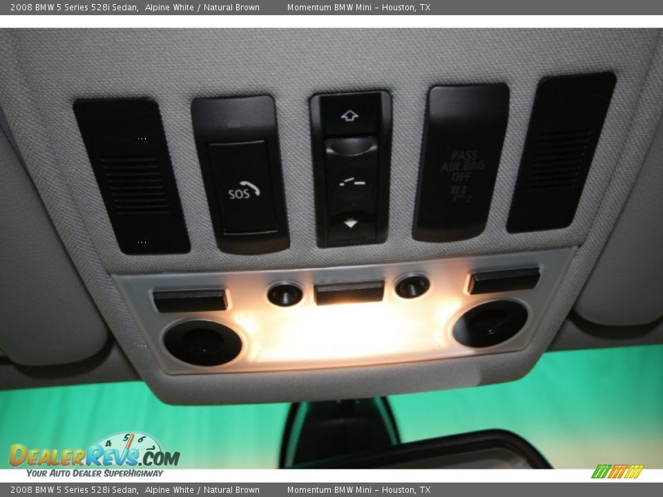 2008 BMW 5 Series 528i Sedan Alpine White / Natural Brown Photo #23