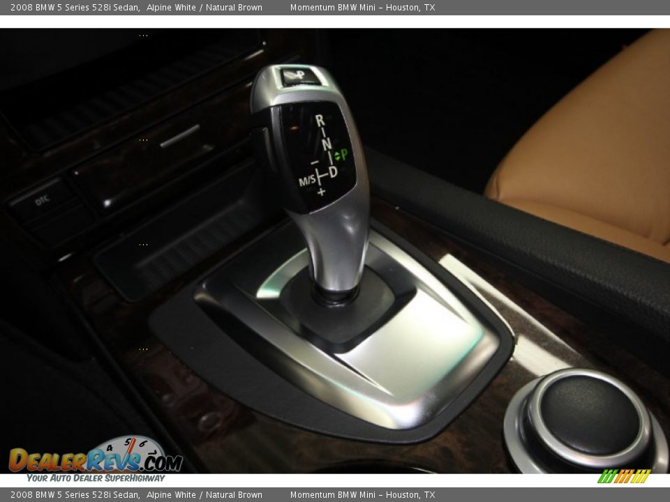 2008 BMW 5 Series 528i Sedan Alpine White / Natural Brown Photo #27
