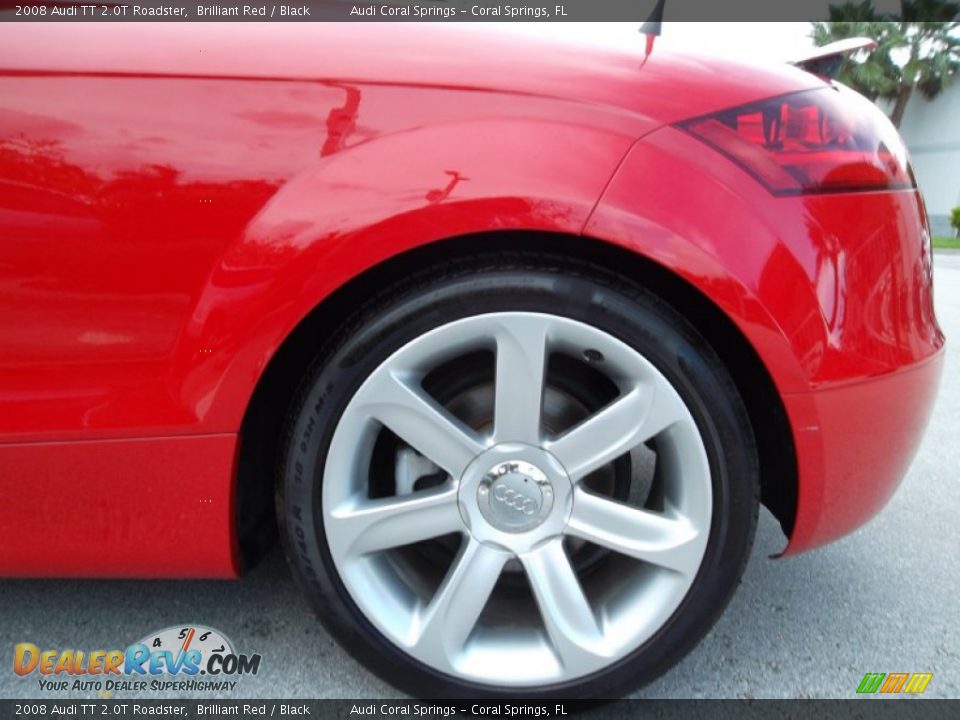 2008 Audi TT 2.0T Roadster Brilliant Red / Black Photo #4