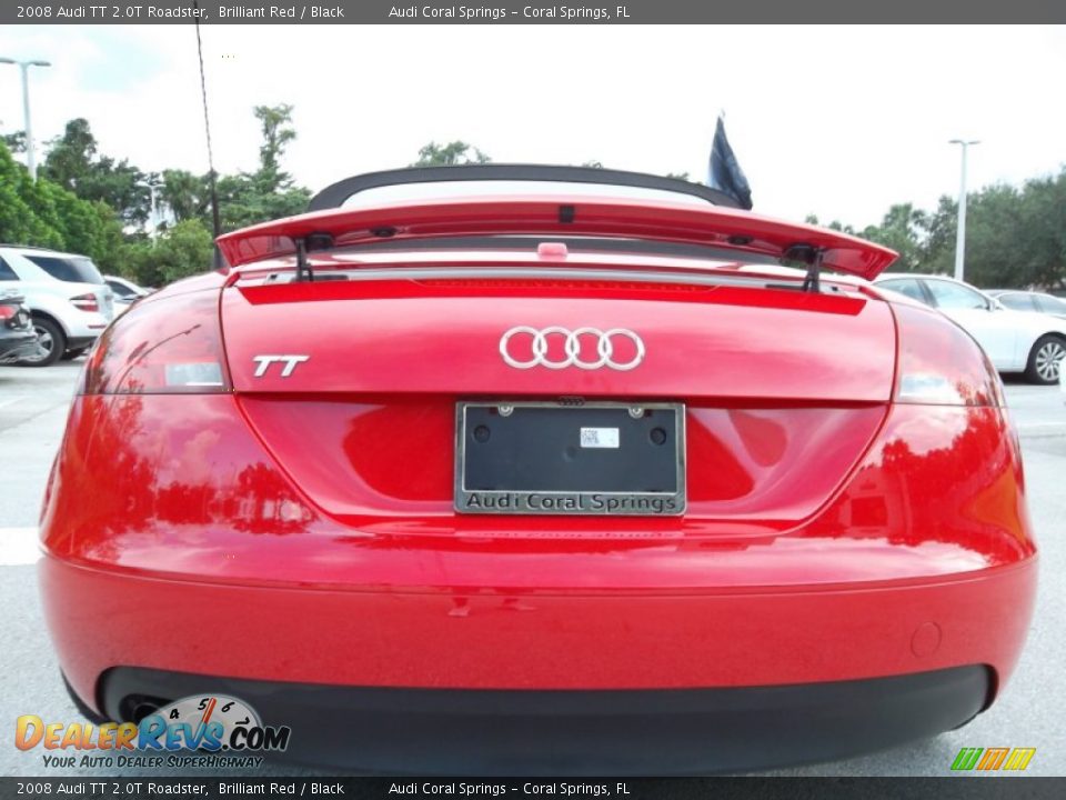 2008 Audi TT 2.0T Roadster Brilliant Red / Black Photo #7