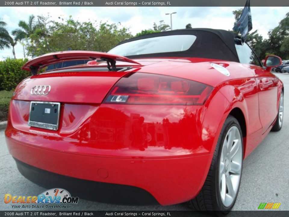 2008 Audi TT 2.0T Roadster Brilliant Red / Black Photo #9