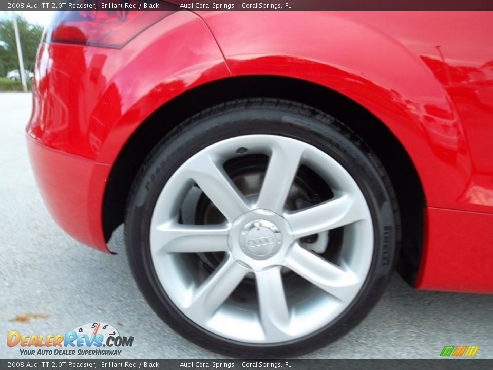 2008 Audi TT 2.0T Roadster Brilliant Red / Black Photo #10