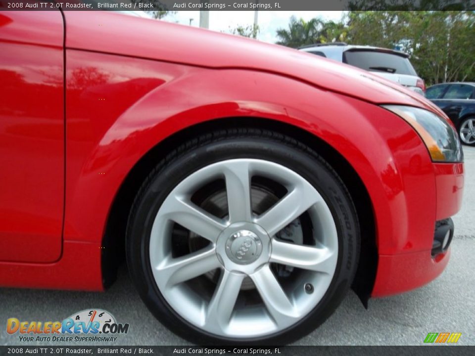 2008 Audi TT 2.0T Roadster Brilliant Red / Black Photo #11