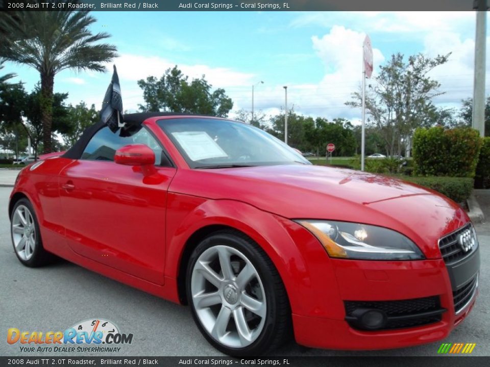2008 Audi TT 2.0T Roadster Brilliant Red / Black Photo #13