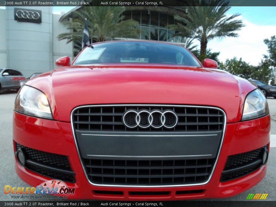 2008 Audi TT 2.0T Roadster Brilliant Red / Black Photo #15