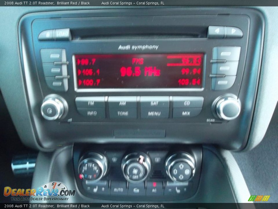 2008 Audi TT 2.0T Roadster Brilliant Red / Black Photo #23