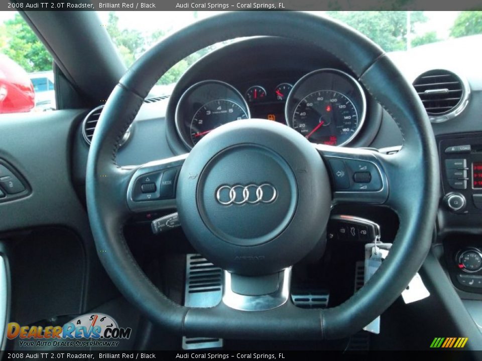 2008 Audi TT 2.0T Roadster Brilliant Red / Black Photo #26