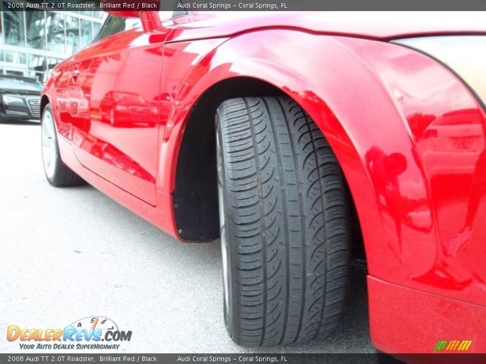 2008 Audi TT 2.0T Roadster Brilliant Red / Black Photo #27