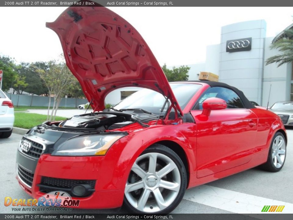 2008 Audi TT 2.0T Roadster Brilliant Red / Black Photo #28