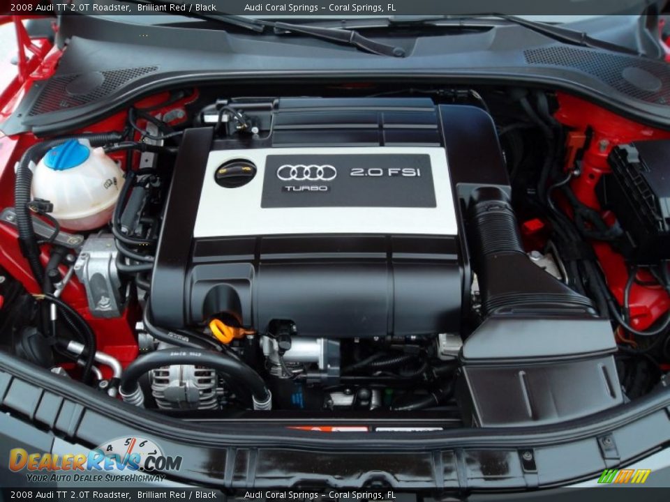 2008 Audi TT 2.0T Roadster Brilliant Red / Black Photo #30