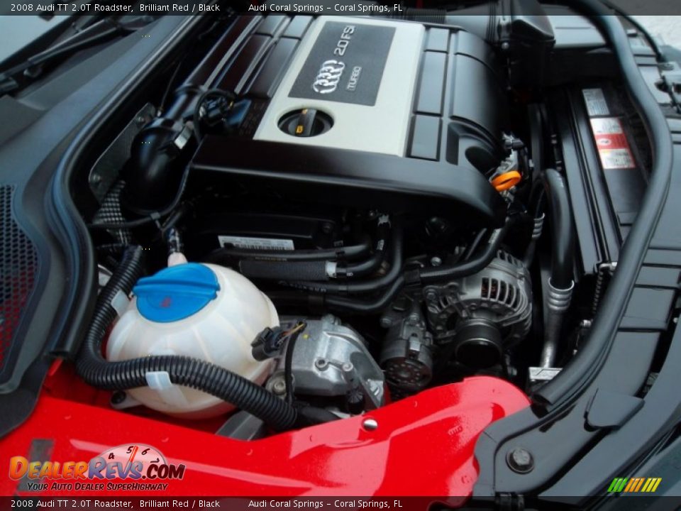 2008 Audi TT 2.0T Roadster Brilliant Red / Black Photo #31