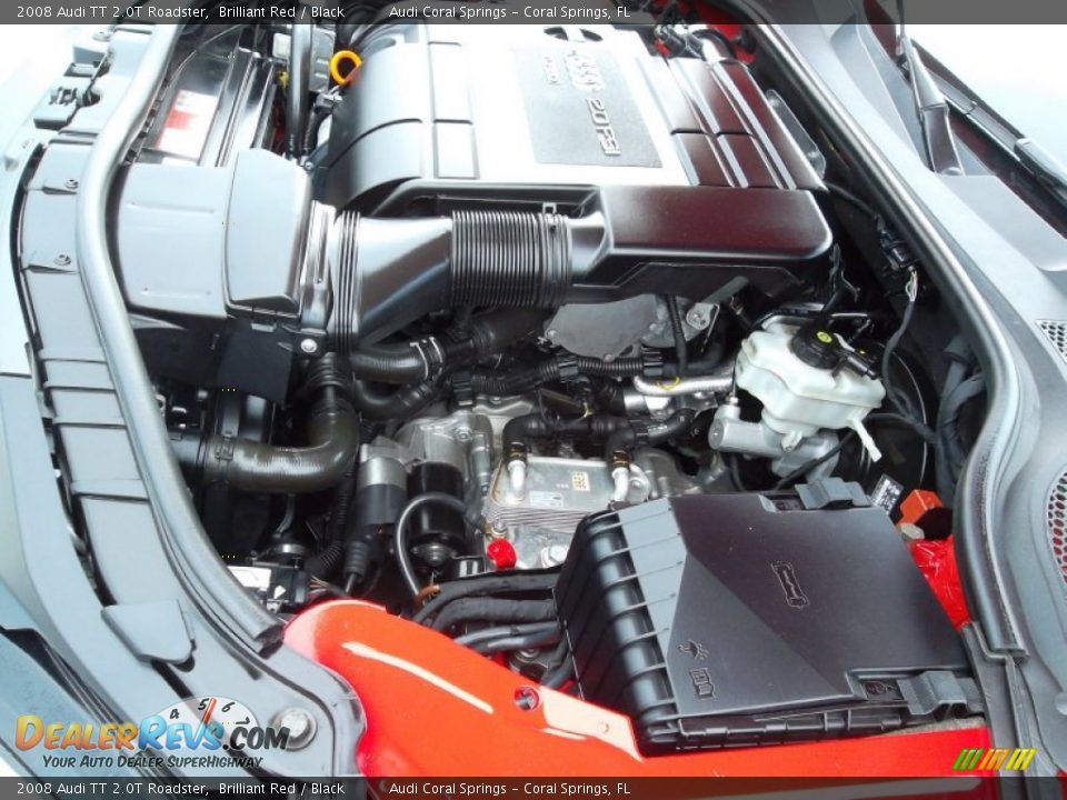 2008 Audi TT 2.0T Roadster Brilliant Red / Black Photo #32