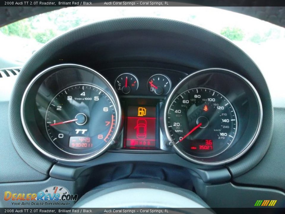 2008 Audi TT 2.0T Roadster Brilliant Red / Black Photo #33