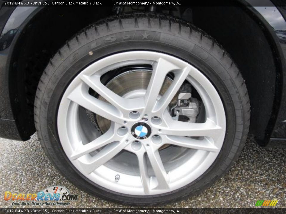 2012 BMW X3 xDrive 35i Carbon Black Metallic / Black Photo #5