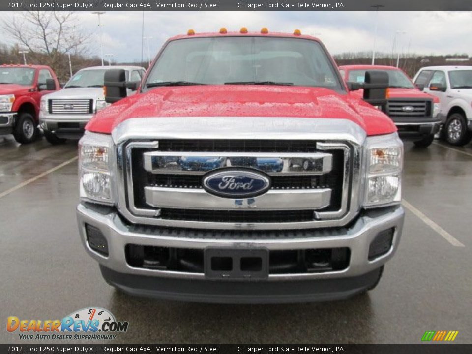 Vermillion Red 2012 Ford F250 Super Duty XLT Regular Cab 4x4 Photo #6