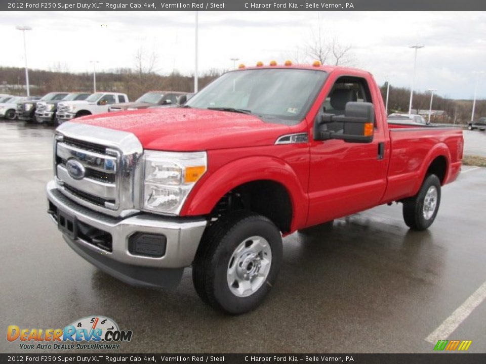 Front 3/4 View of 2012 Ford F250 Super Duty XLT Regular Cab 4x4 Photo #7