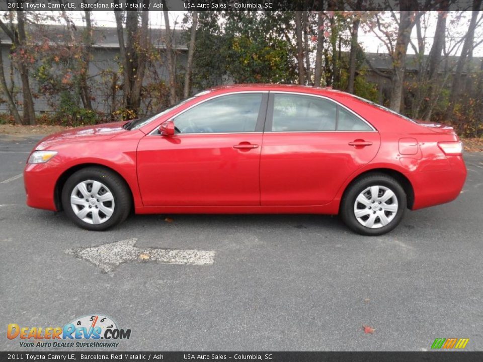 2011 Toyota Camry LE Barcelona Red Metallic / Ash Photo #2