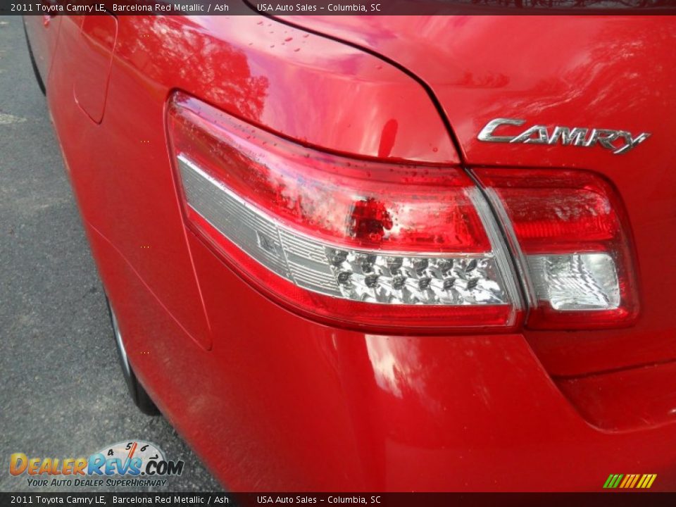 2011 Toyota Camry LE Barcelona Red Metallic / Ash Photo #6