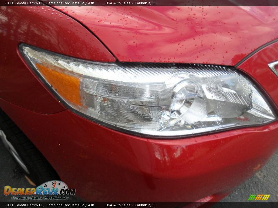 2011 Toyota Camry LE Barcelona Red Metallic / Ash Photo #8