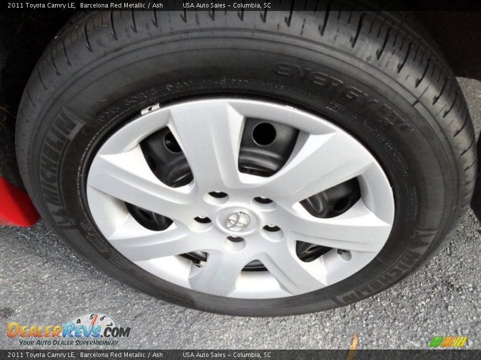 2011 Toyota Camry LE Barcelona Red Metallic / Ash Photo #10