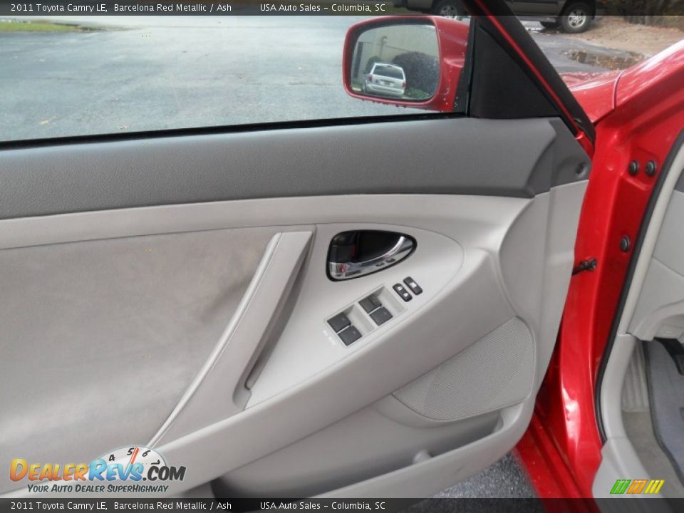 2011 Toyota Camry LE Barcelona Red Metallic / Ash Photo #15