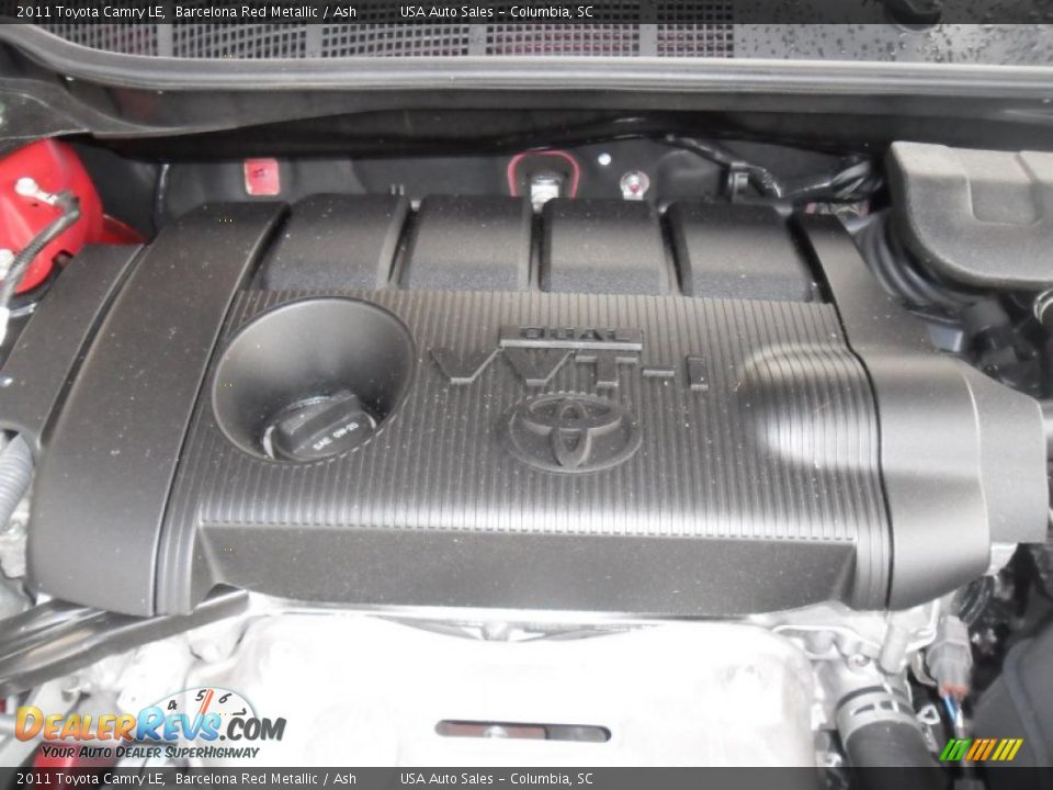 2011 Toyota Camry LE Barcelona Red Metallic / Ash Photo #25