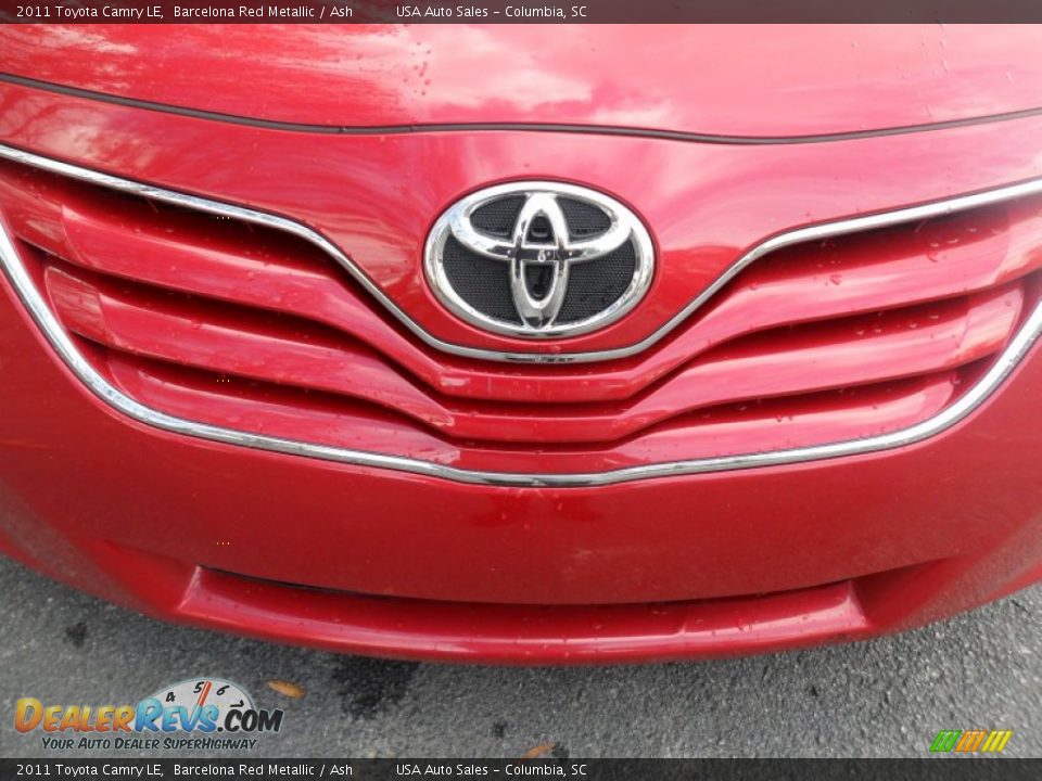 2011 Toyota Camry LE Barcelona Red Metallic / Ash Photo #27