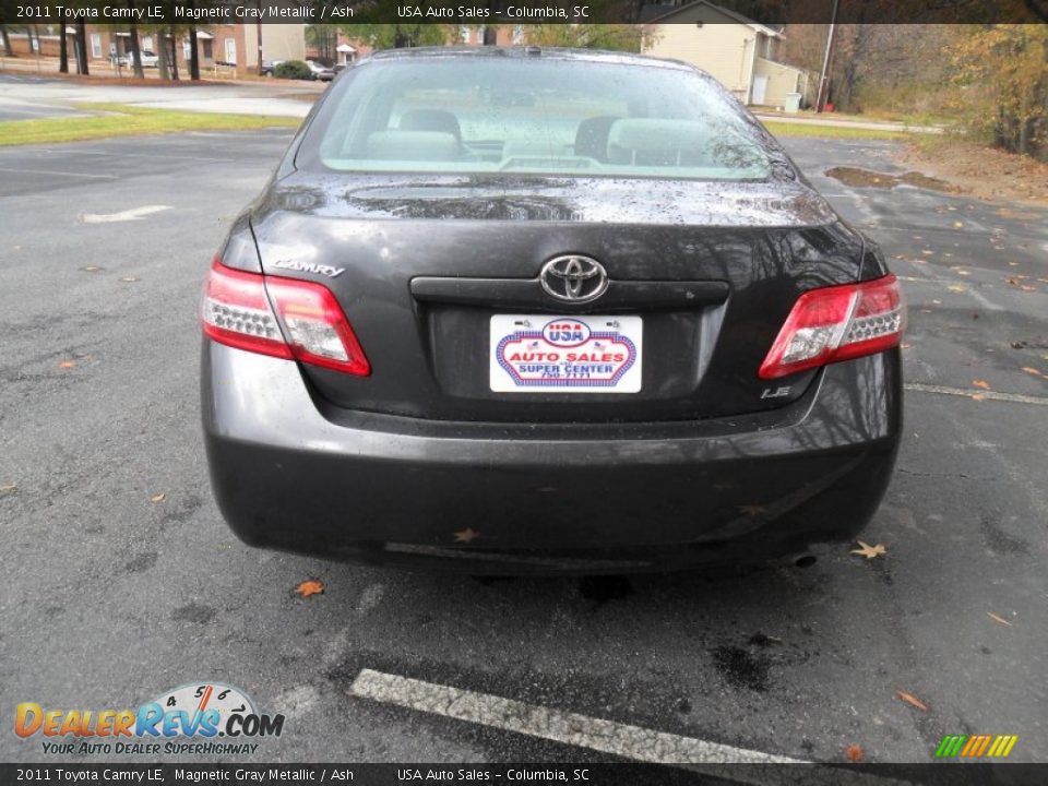 2011 Toyota Camry LE Magnetic Gray Metallic / Ash Photo #5