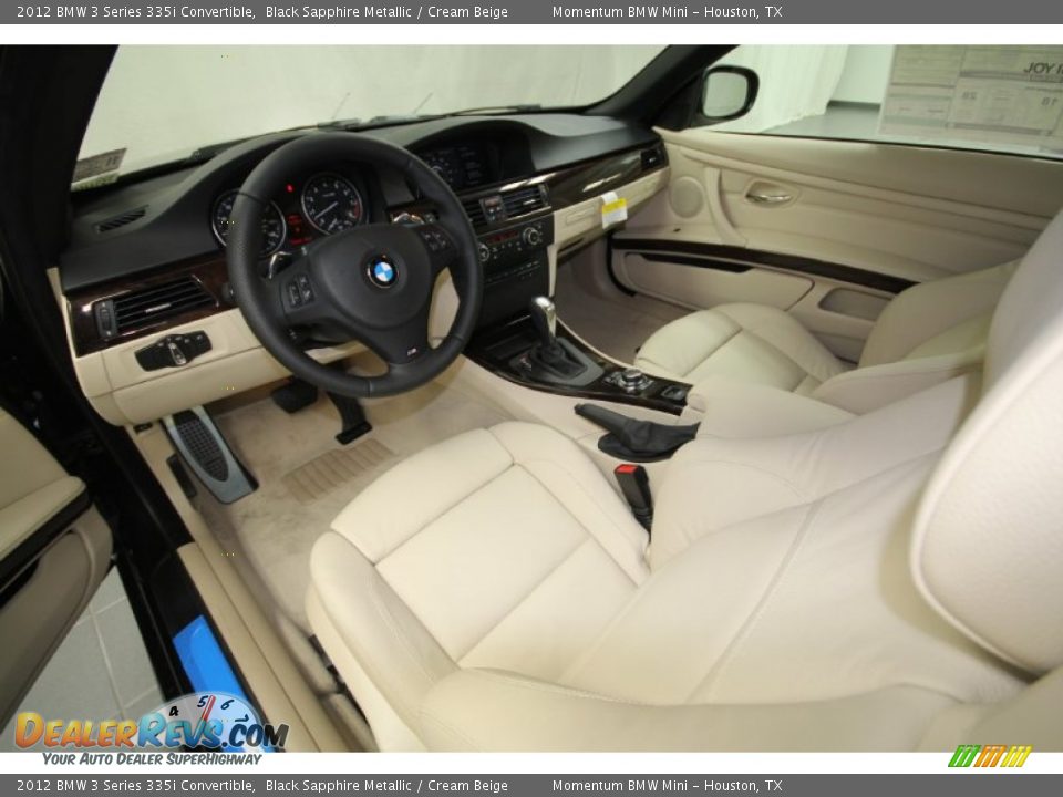 Cream Beige Interior 2012 Bmw 3 Series 335i Convertible Photo