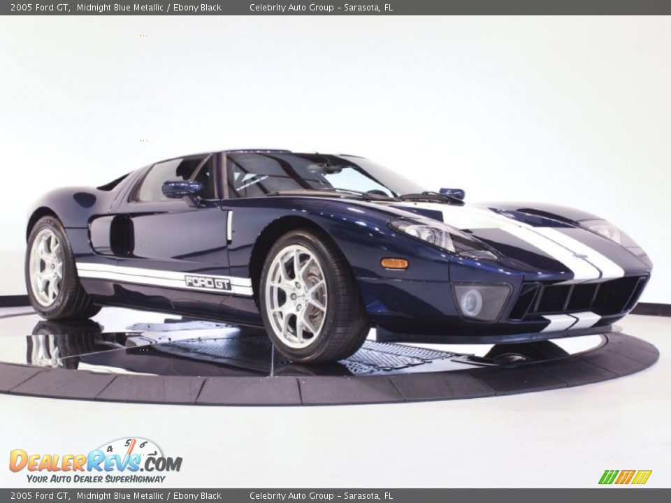 2005 Ford GT Midnight Blue Metallic / Ebony Black Photo #2