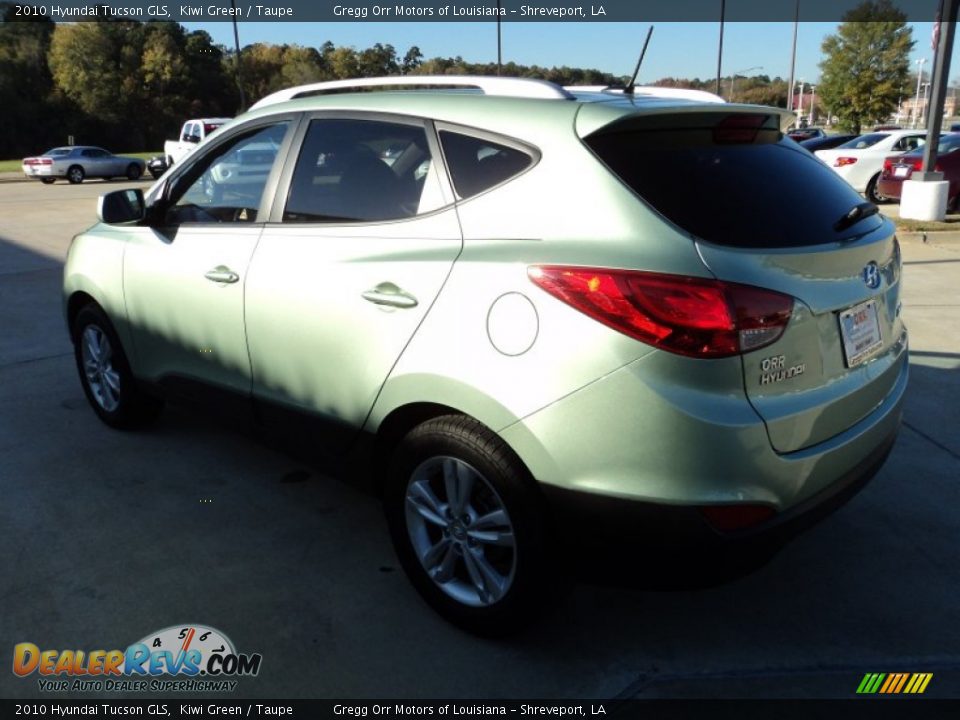 2010 Hyundai Tucson GLS Kiwi Green / Taupe Photo #4