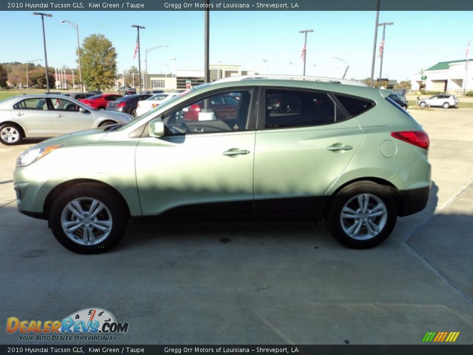 2010 Hyundai Tucson GLS Kiwi Green / Taupe Photo #5