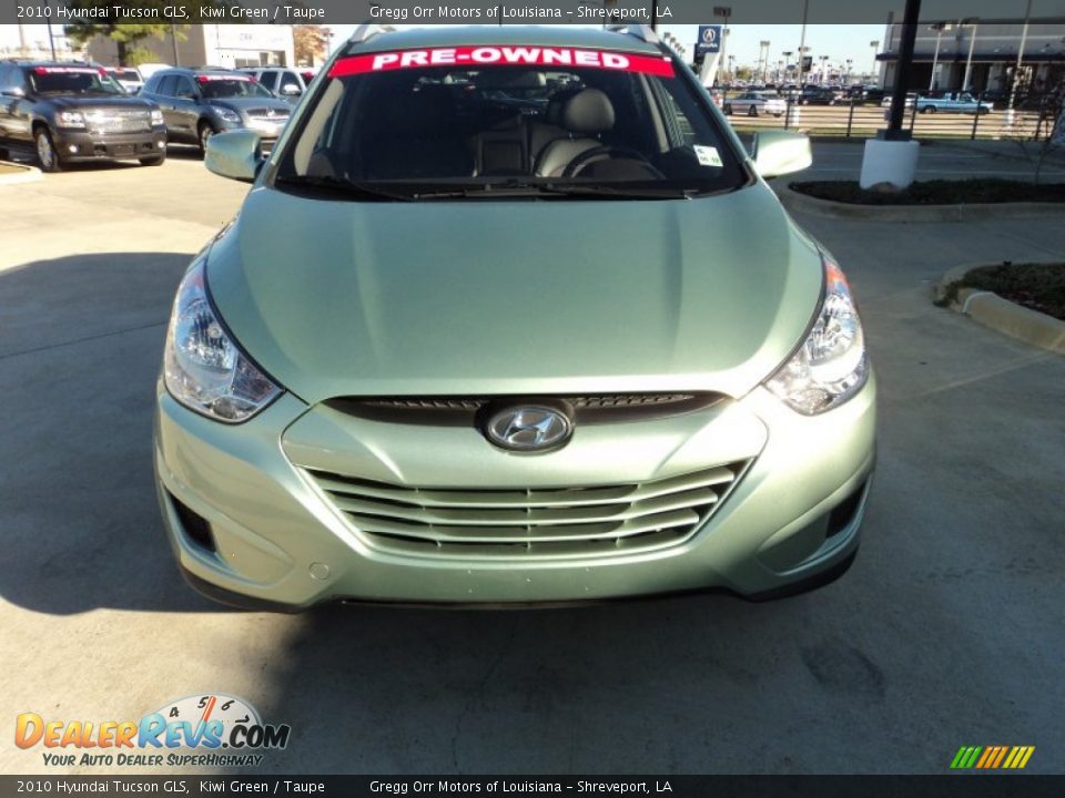2010 Hyundai Tucson GLS Kiwi Green / Taupe Photo #7
