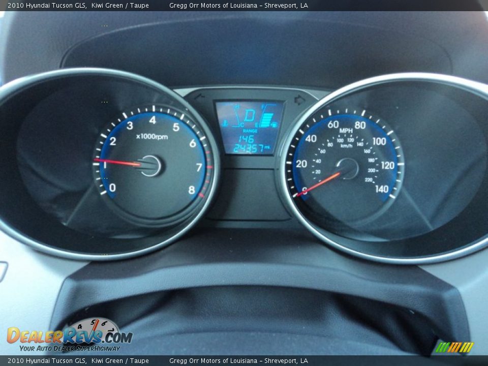 2010 Hyundai Tucson GLS Kiwi Green / Taupe Photo #9
